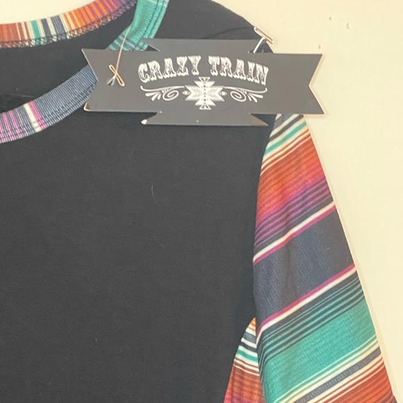 CRAZY TRAIN Western/Boho Top - Picture 7 of 7